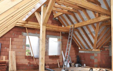 Beguildy attic trusses